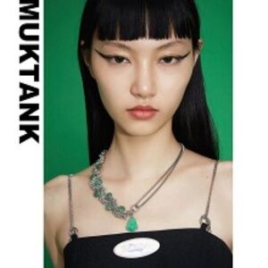 MUKZIN Green Emerald Carved Buddha Necklace